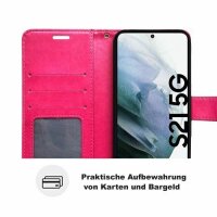 Handyhülle für Samsung Galaxy S21 5G Hülle Handy Tasche Flip Cover Case Etui TPU