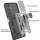 Outdoor Panzer Hülle für Samsung Galaxy S23 FE mit Kameraschutz Ringhalter Case Silber
