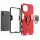 Xiaomi Redmi A1, Hülle Schutzhülle Handyhülle Silikon Case 360° Drehbarer Ring Rot