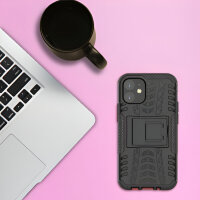 Handyhülle für Apple iPhone 12 Mini - Panzer Cover Schwarz