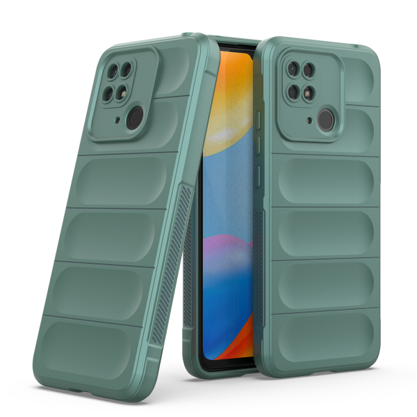 Hülle Xiaomi Redmi 10C Handyhülle Outdoor Case Back Cover Handy Tasche Bumper Grün