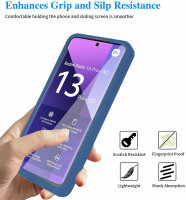 360° Grad Hülle Xiaomi Redmi Note 13 Pro+ 5G mit Integriertem Displayschutz Blau