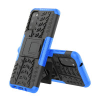 Handy Tasche für Samsung Galaxy Case Panzer Hülle Cover Schutzhülle Etui Bumper Galaxy S20 SM-G980 Blau