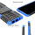 Handy Tasche für Samsung Galaxy Case Panzer Hülle Cover Schutzhülle Etui Bumper Galaxy S20 SM-G980 Blau