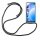 Xiaomi Hülle mit Band Schutzhülle Handykette Silikon Handy Tasche mit Schnur Neu Xiaomi Mi 10T Lite Schwarz