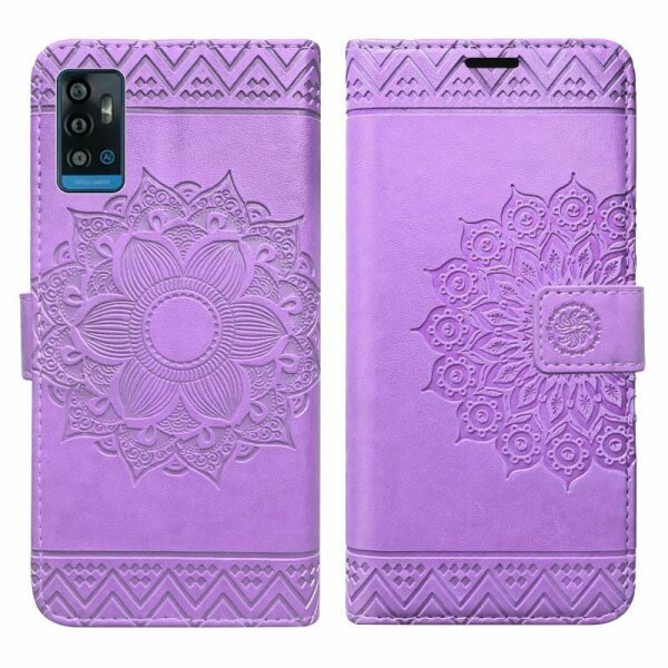 Handyhülle für ZTE Blade A71 – Klapphülle Mandala Lila