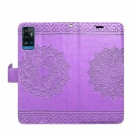 Handyhülle für ZTE Blade A71 – Klapphülle Mandala Lila