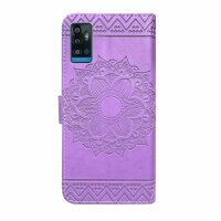 Handyhülle für ZTE Blade A71 – Klapphülle Mandala Lila