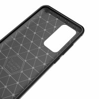 Huawei P40 Carbon Hülle Schutzhülle TPU Case Bumper Outdoor Cover Handy Tasche