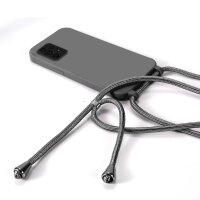Handykette für Samsung Hanyhülle mit Band Hülle mit Kodel Smartphone Halskette Galaxy A23 Schwarz