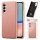 Hülle Handyhülle Stoßfeste Handy Tasche Ultra-Dünn Case Leder Bumper für Samsung Galaxy S24 Ultra Rosa