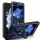 Outdoor Panzer Hülle für Samsung Galaxy Z Flip 5 mit Kameraschutz Ringhalter  Blau