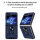 Outdoor Panzer Hülle für Samsung Galaxy Z Flip 5 mit Kameraschutz Ringhalter  Blau