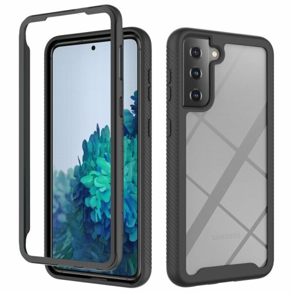 Schutz Hülle für Samsung Galaxy S21+ Plus, Handy Tasche 2-telig Case Bumper TPU