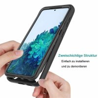 Schutz Hülle für Samsung Galaxy S21+ Plus, Handy Tasche 2-telig Case Bumper TPU