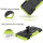 Handy Tasche Lenovo Motorola Panzer Hülle Hybrid Case Cover Schutzhülle Bumper Motorola Moto G8 Power Lite Grün