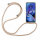 Handykette für Motorola Moto G54 Handyhülle mit Band Hülle mit Schnur Back Cover Beige / Braun