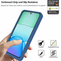 360 Grad Handyhülle für Xiaomi Redmi 13 /Poco M6 Schutz Hülle mit Displayschutz  Blau