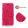 Huawei Hülle Handy Tasche Handyhülle Wallet Case Schutzhülle Blumen Mappe Etui  Huawei P-Smart 2021 Pink