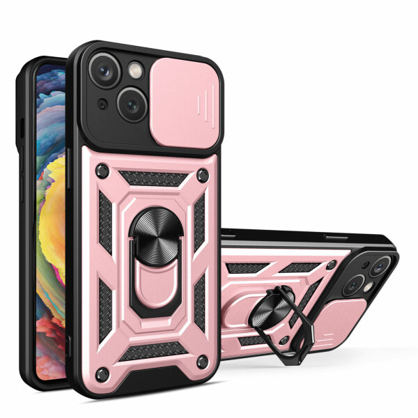 Handyhülle für Apple iPhone 15 Pro - Panzer Case Rosegold