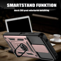 Outdoor Panzer Hülle Nokia G10 G20 Handyhülle mit Slide Kameraschutz Ringhalter Rosegold