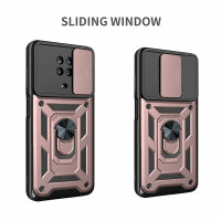 Outdoor Panzer Hülle Nokia G10 G20 Handyhülle mit Slide Kameraschutz Ringhalter Rosegold