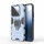 Hülle Xiaomi 14 Handyhülle Stoßfest 360° Drehbarer Ring Ständer TPU Back Cover Türkis
