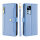 Handykette Xiaomi Hülle mit Band Handyhülle Kartenfächer PU Leder Umhängetasche 12T / 12T Pro Hellblau