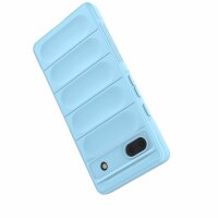 Hülle für Google Pixel 6A Handyhülle Handy Tasche Back Cover Bumper TPU Case Hellblau