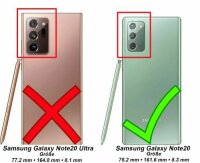 Handy Tasche für SAMSUNG Galaxy Hülle Handyhülle Schutzhülle Outdoor Case Schale Note20 N980 / Note20 5G N981 Schwarz