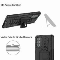 Handy Tasche für SAMSUNG Galaxy Hülle Handyhülle Schutzhülle Outdoor Case Schale Note20 N980 / Note20 5G N981 Schwarz