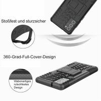 Handy Tasche für SAMSUNG Galaxy Hülle Handyhülle Schutzhülle Outdoor Case Schale Note20 N980 / Note20 5G N981 Schwarz