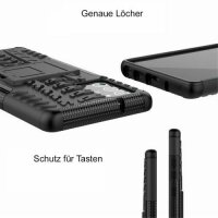 Handy Tasche für SAMSUNG Galaxy Hülle Handyhülle Schutzhülle Outdoor Case Schale Note20 N980 / Note20 5G N981 Schwarz