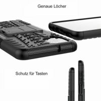 Handy Tasche für SAMSUNG Galaxy Hülle Handyhülle Schutzhülle Outdoor Case Schale Note20 N980 / Note20 5G N981 Schwarz