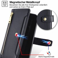 Handykette Xiaomi Hülle mit Band Handyhülle Kartenfächer PU Leder Umhängetasche Redmi A1 / A2 Schwarz