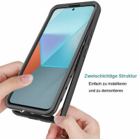360 Grad Hülle mit eingebautem Displayschutz für Xiaomi Redmi Note 13 Pro 5G