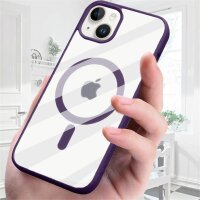 Handyhülle für Apple iPhone 14  – Magnet Case Dunkellila