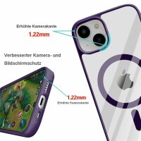 Handyhülle für Apple iPhone 14  – Magnet Case Dunkellila