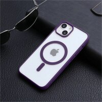 Handyhülle für Apple iPhone 14  – Magnet Case Dunkellila