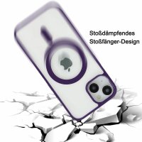 Handyhülle für Apple iPhone 14  – Magnet Case Dunkellila