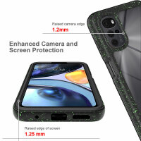 Panzer Hülle Handy Tasche 360 Grad TPU vollschutz mit Integriertem Displayschutz Motorola Moto G22 / E32 / E32s