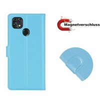ZTE Handy Tasche Flip Cover Case Buch Klapp Schutz Hülle Etui Wallet Buchtasche ZTE Blade A7 Vita Hellblau