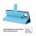 ZTE Handy Tasche Flip Cover Case Buch Klapp Schutz Hülle Etui Wallet Buchtasche ZTE Blade A7 Vita Hellblau