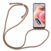 Handykette für Xiaomi Redmi Note 12 4G Handyhülle mit Band Hülle mit Kordel TPU Rainbow