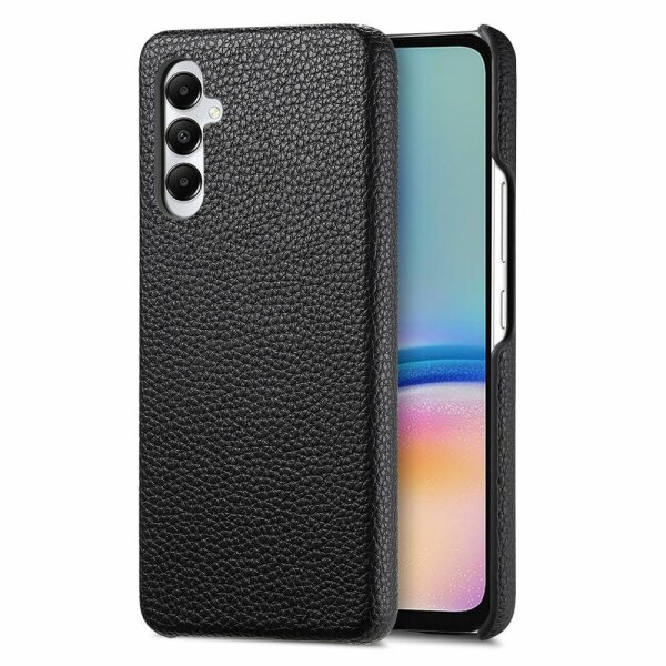 Hülle Handyhülle Stoßfeste Handy Tasche Ultra-Dünn Case Leder Bumper für Samsung Galaxy A15 Schwarz