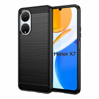 Carbon Hülle für Honor X7 Handyhülle Back...