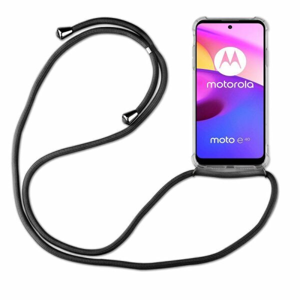 Handykette Motorola Moto E20 E30 E40 Handyhülle mit Band Hülle Handy Tasche