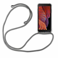 Handykette für Samsung Galaxy Xcover 5 – Handyhülle mit Band Schwarz