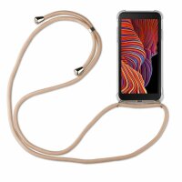 Handykette für Samsung Galaxy Xcover 5 – Handyhülle mit Band Schwarz