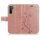 Huawei Handy Tasche Handyhülle Schutz Hülle Blumen Flip Cover Buch Case Etui Huawei P40 Lite 5G Rosegold